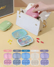 Holii Travel Pill Organizer, 8 Compartments Portable Pill Case, Daily Pill Box to Hold Vitamins, Small Pill Container for Pocket Purse Medicine Organizer（Khaki） 🍁 All In One Marketplace Canada
