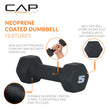 CAP Barbell Neoprene Dumbbell Weights, 5 lb Pair, Black 🍁 All In One Marketplace Canada