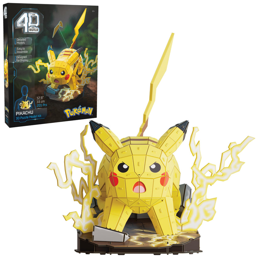 4D Build Pokémon Pikachu 3D Puzzle Model Kit, Desk Décor, Shelf Display 🍁 All In One Marketplace Canada