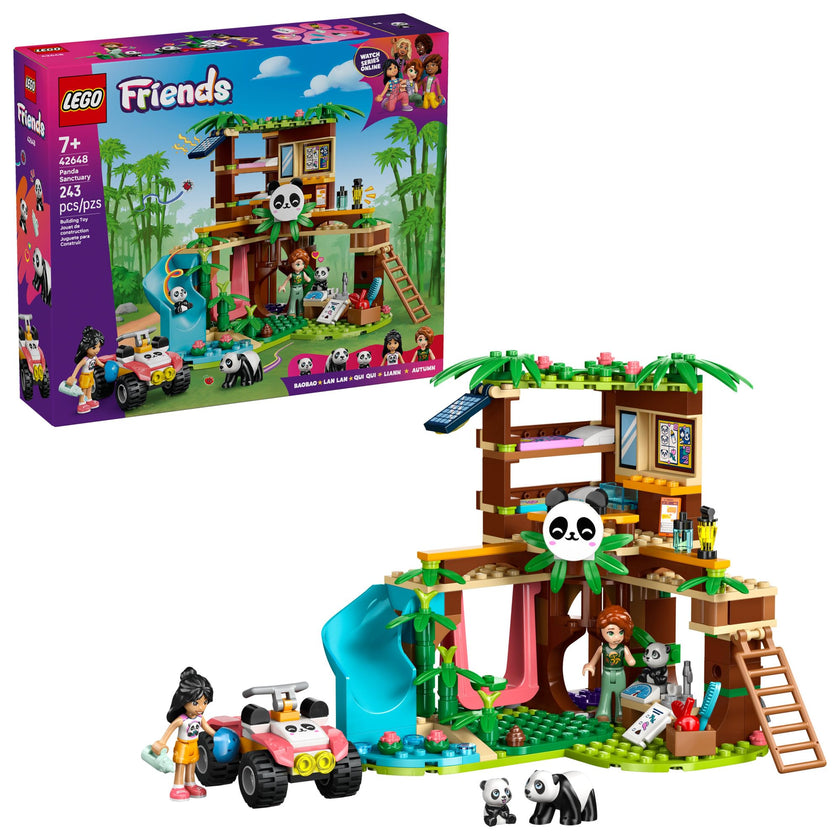 LEGO Friends Panda Sanctuary Animal Care Pretend Play Toy for Girls & Boys - Interactive Storytelling & Building Playset with Panda Toys for Kids, Ages 7+ - Gift Idea for Birthdays - 42648 🍁 All In One Marketplace Canada