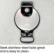 Chefman Rotating Belgian Waffle Maker, 180° Flip Iron w/ Non-Stick Plates, Adjustable Timer, Locking Lid, & Drip Plate, Space Saving Storage, Mess-Free Breakfast, Stainless Steel/Black 🍁 All In One Marketplace Canada