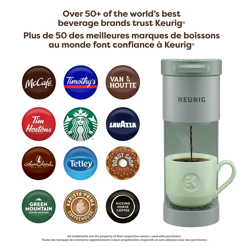 Keurig K-Mini Go Single Serve K-Cup Pod Coffee Maker, Sage 🍁 All In One Marketplace Canada