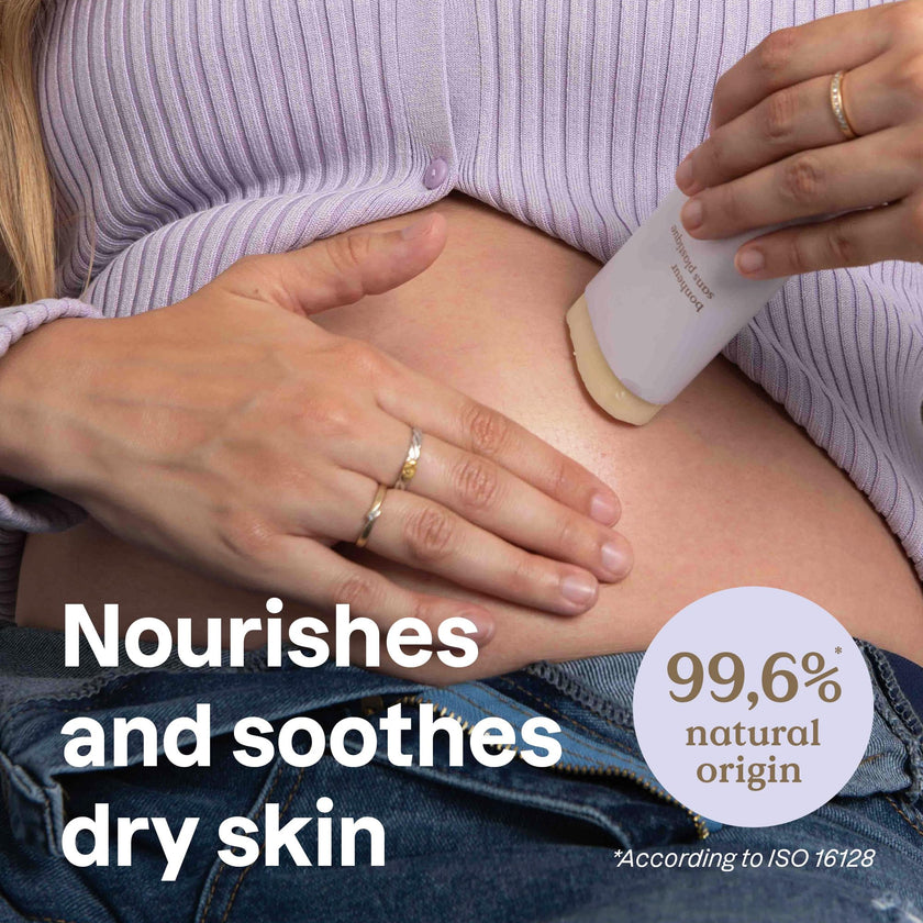 ATTITUDE Plastic-Free Body Butter Bar for Pregnant Dry and Stretched Skin, Made in Canada, EWG Verified, Vegan Maternity Products, Rose and Argan Oil, 85 grams 🍁 All In One Marketplace Canada