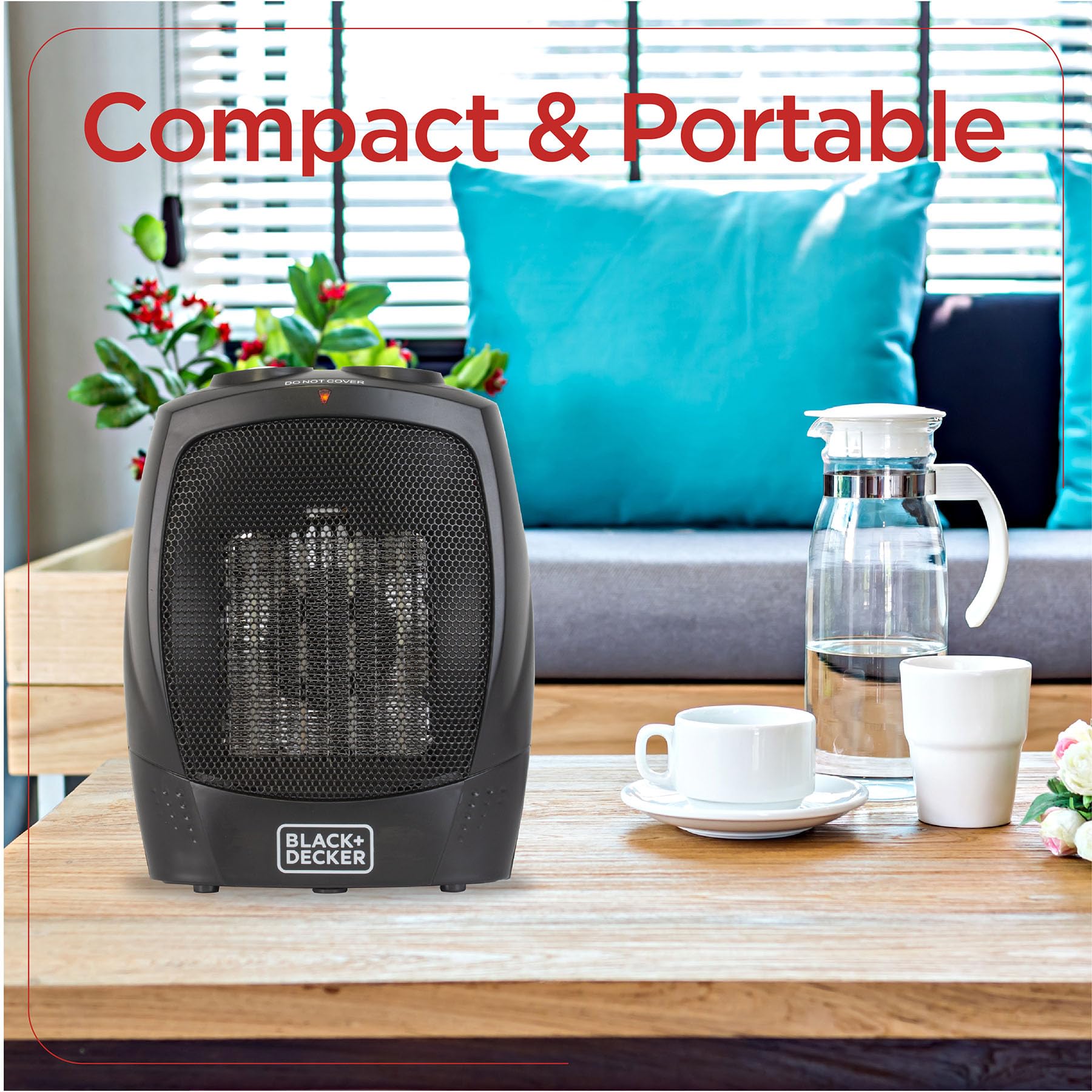 BLACK+DECKER Portable Space Heater, 1500W Room Space Heater with Carry Handle for Easy Transport 🍁 All In One Marketplace Canada