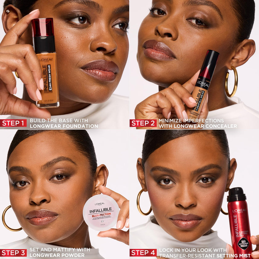 L'Oréal Paris Infallible Blur-Fection Loose Powder, Brightening Pink Setting Powder with Soft Matte Finish, Locks in Makeup for Up to 24H, 10 Light Pink, 6g 🍁 All In One Marketplace Canada