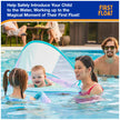 SwimWays Baby Spring Float, Baby Pool Float with Canopy, Swim Training PFD, Swimming Pool Accessories for Babies and Toddlers 9-24 Months, Mermaid 🍁 All In One Marketplace Canada