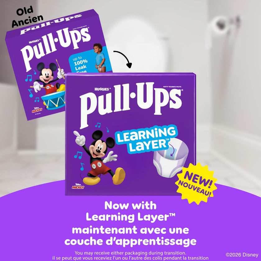 Pull-Ups Boys Potty Training Underwear, Easy Open Toddler Pants 3T-4T, Learning Designs for Toddlers, 92 count 🍁 All In One Marketplace Canada