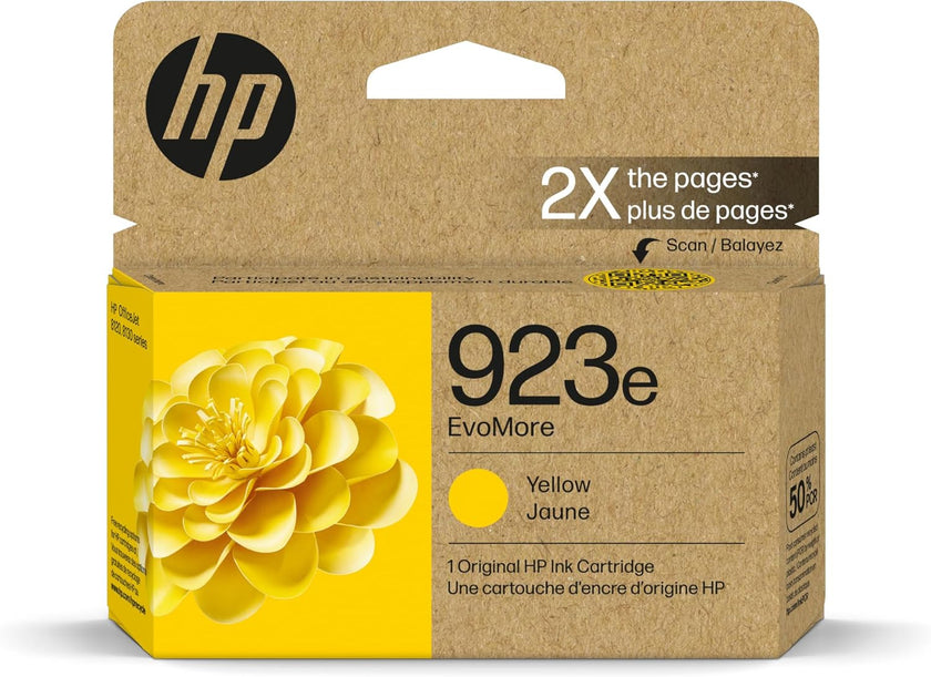 HP 923e EvoMore Yellow Original Ink Cartridge (4K0T6LN)