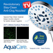 AquaCare High Pressure 8-Mode Handheld Shower Head - Anti-Clog Nozzles, Built-in Power Wash to Clean Tub, Tile & Pets, Extra Long 6 ft. Stainless Steel Hose, Wall & Overhead Brackets 🍁 All In One Marketplace Canada