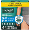 Depend Fresh Protection Adult Incontinence Underwear for Men (Formerly Depend Fit-Flex), Disposable, Maximum, Small/Medium, Grey, 44 Count 🍁 All In One Marketplace Canada