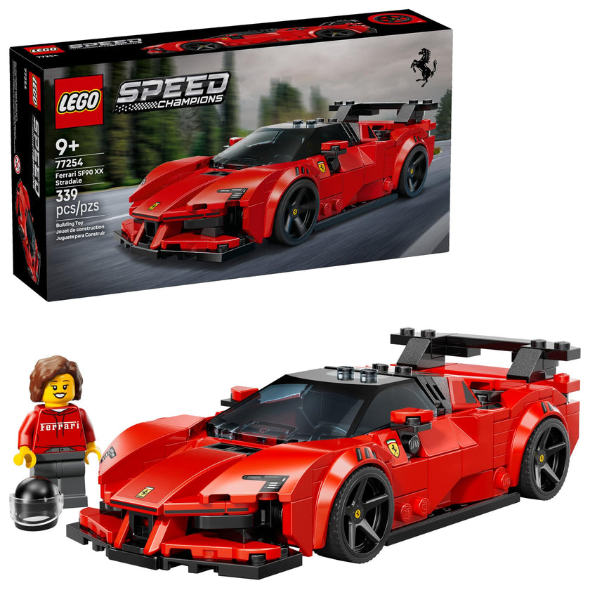 LEGO Speed Champions Ferrari SF90 XX Stradale Sports Car Building Toy for Kids - Building Set W/Ferarri Driver Minifigure for Boys & Girls, Ages 9+ - Gift Idea for Birthdays - 77254 🍁 All In One Marketplace Canada