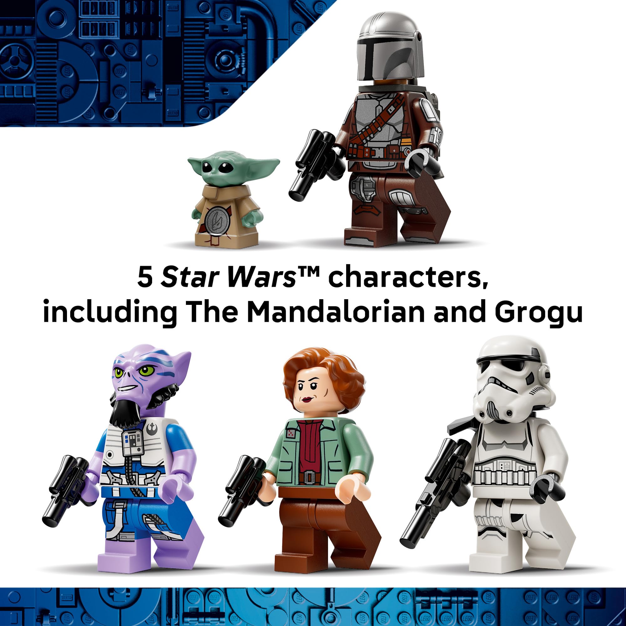 LEGO Star Wars: The Mandalorian and Grogu The Razor Crest Building Toy - Build and Display Set for Boys & Girls, Ages 10+ - Star Wars Gifts for Birthdays & Fans - 75447 🍁 All In One Marketplace Canada