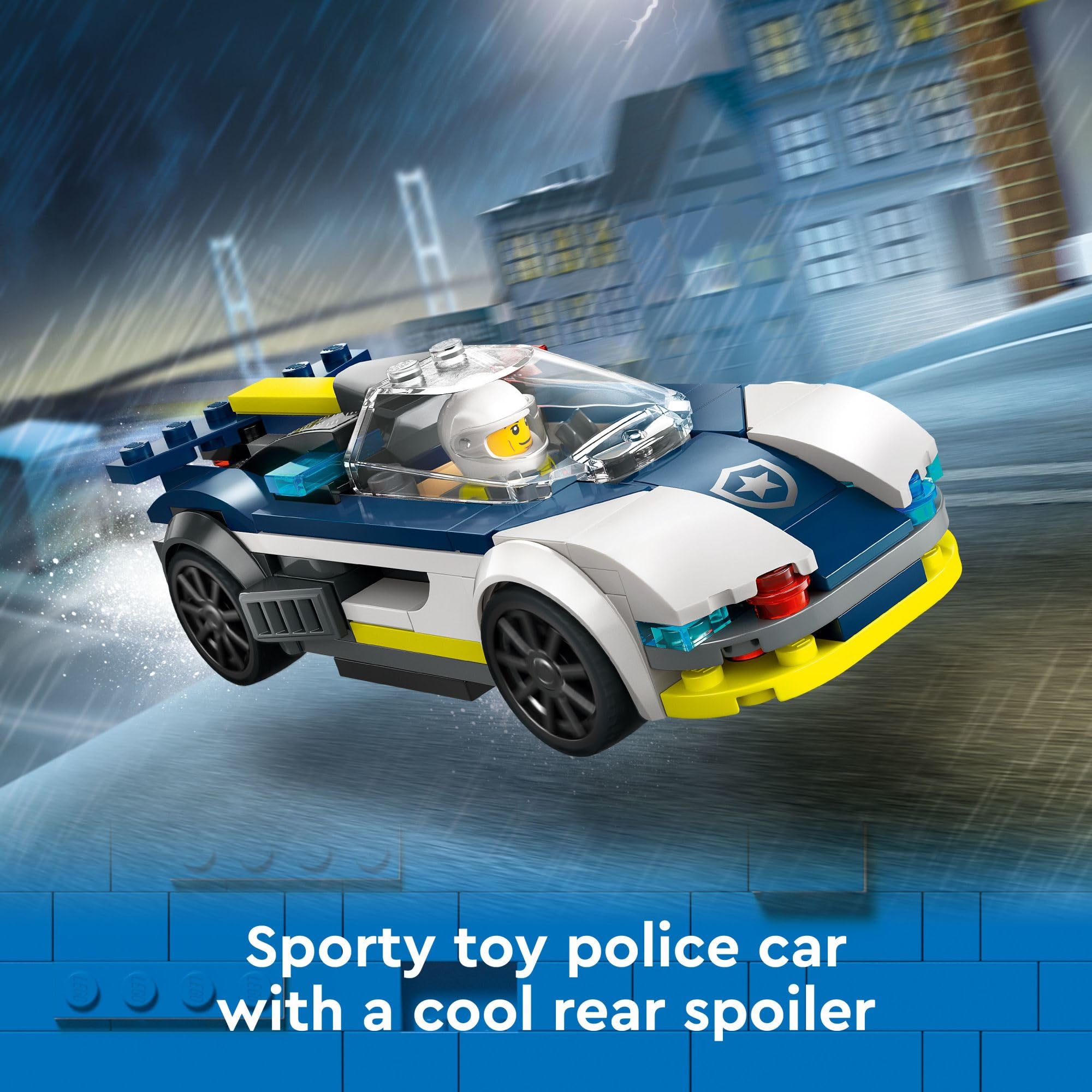 LEGO City Police Car and Muscle Car Chase, Emergency Vehicle Toy for Boys and Girls, Fun Gift for Kids Ages 6+ who Love Pretend Play Toys, Police Car Toy with Officer and Crook Minifigures, 60415 🍁 All In One Marketplace Canada