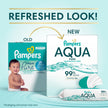 Pampers Aqua Pure Baby Wipes, 99% Water, Fragrance Free, 336 Baby Wipes Total (6X Flip-Top Packs) 🍁 All In One Marketplace Canada