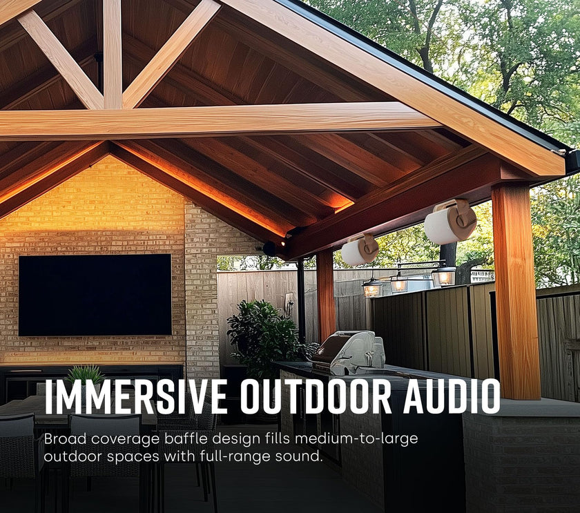 Polk Audio Atrium 6 Outdoor All-Weather Speakers with Bass Reflex Enclosure (Pair, Black), Broad Sound Coverage, Speed-Lock Mounting System 🍁 All In One Marketplace Canada