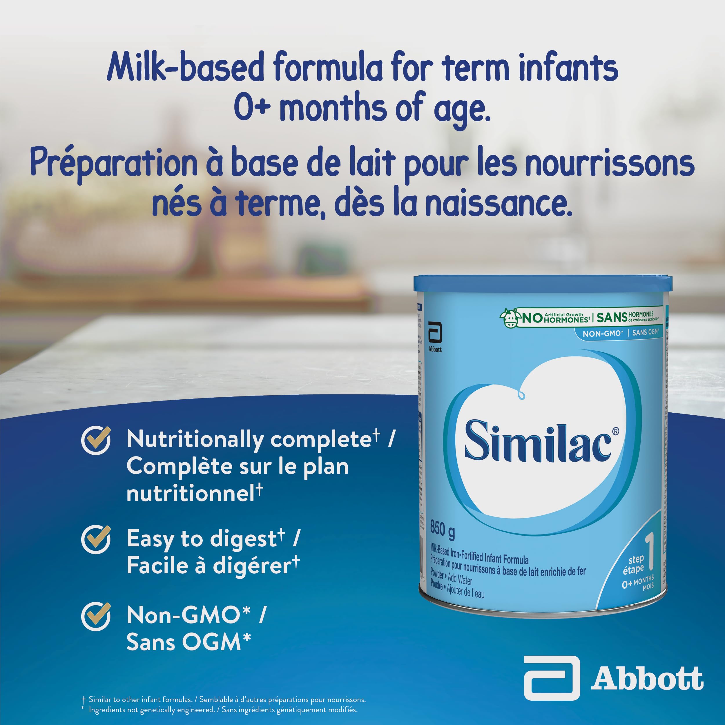 Similac Step 1 Non-GMO, Baby Formula, Powder, 850 g, 0+ Months 🍁 All In One Marketplace Canada