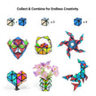 TOSY Magnet Pyramid Glow - 1 Cube Transforms into 1 Billion Shapes, 12 Pieces, 243 Rare Earth Magnets, Glowing, Holographic Design Magnet Tiles Creative Puzzle STEM/STEAM Toy 🍁 All In One Marketplace Canada
