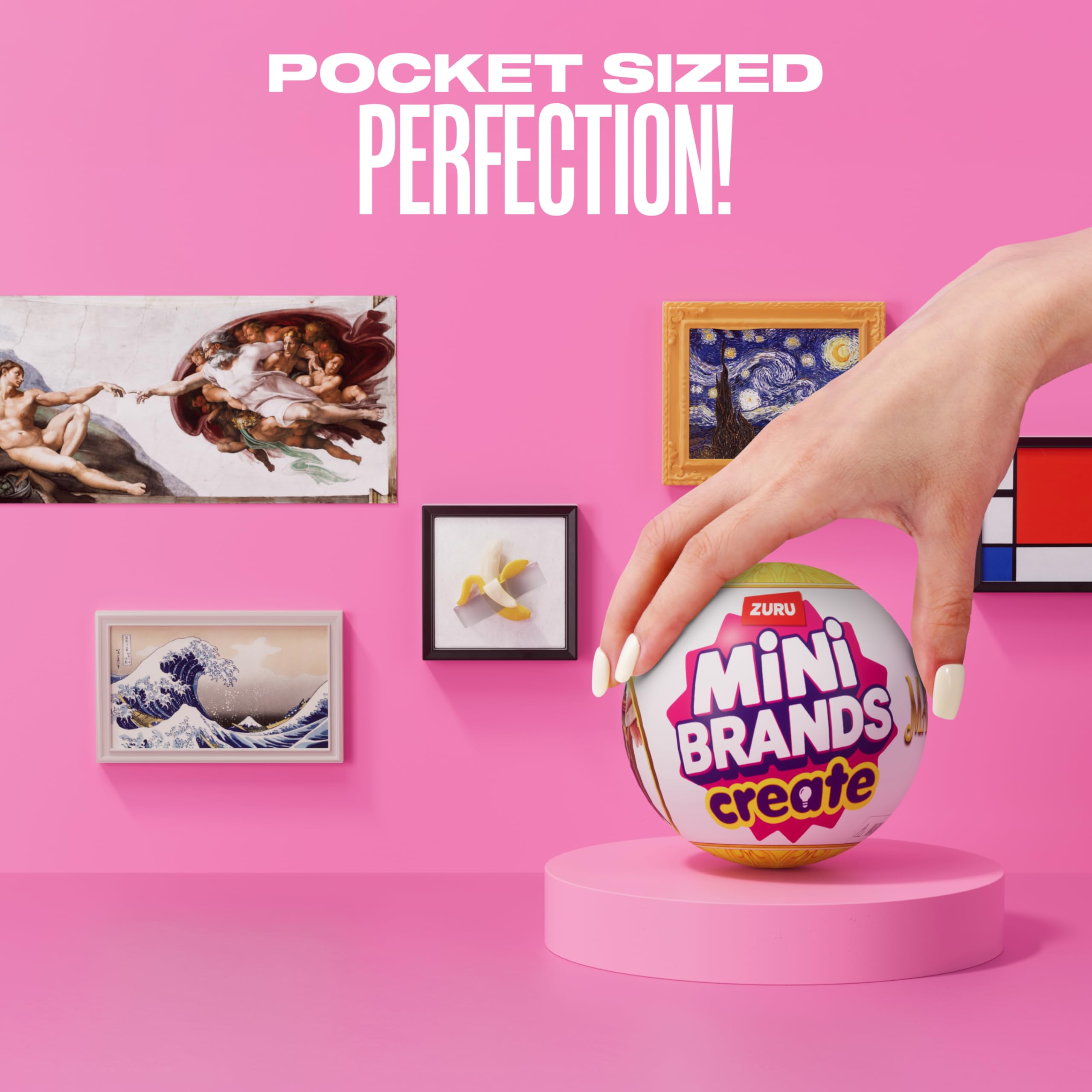 Mini Brands Create Mini Masterpieces Series 1, Capsule 2 Pack by ZURU, Real Miniature Masterpiece Creations Collectible Toy, Capsules of Mystery Famous Mini Artworks 🍁 All In One Marketplace Canada