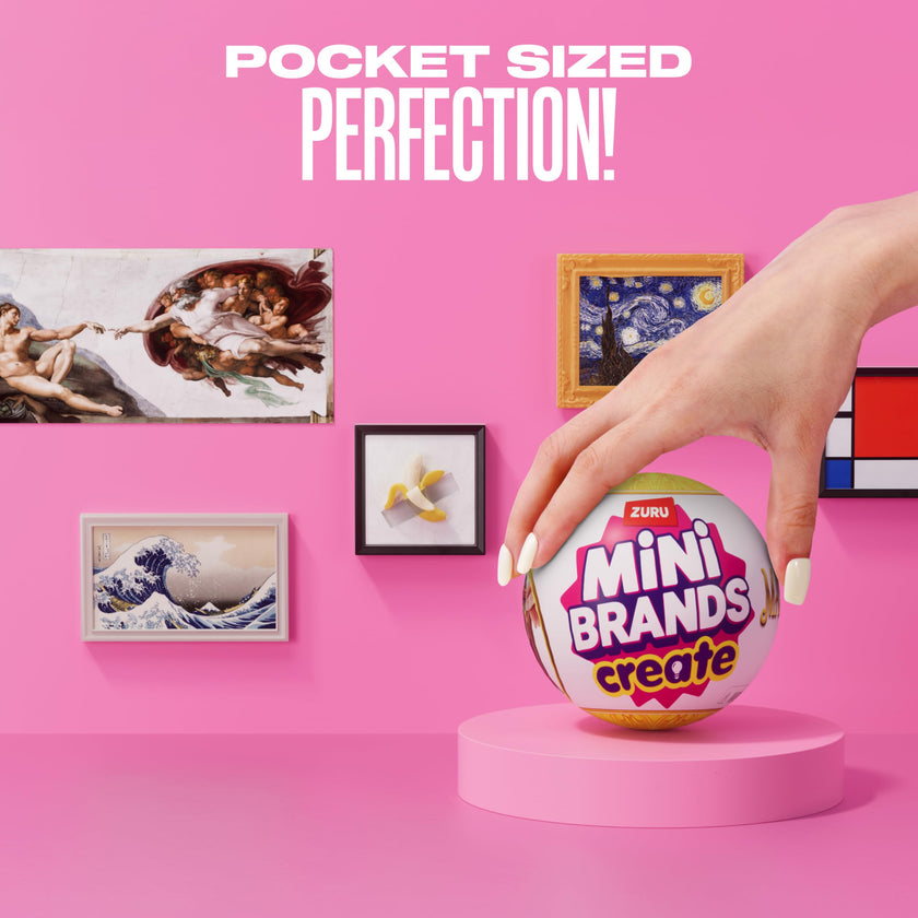 Mini Brands Create Mini Masterpieces Series 1, Capsule 2 Pack by ZURU, Real Miniature Masterpiece Creations Collectible Toy, Capsules of Mystery Famous Mini Artworks 🍁 All In One Marketplace Canada