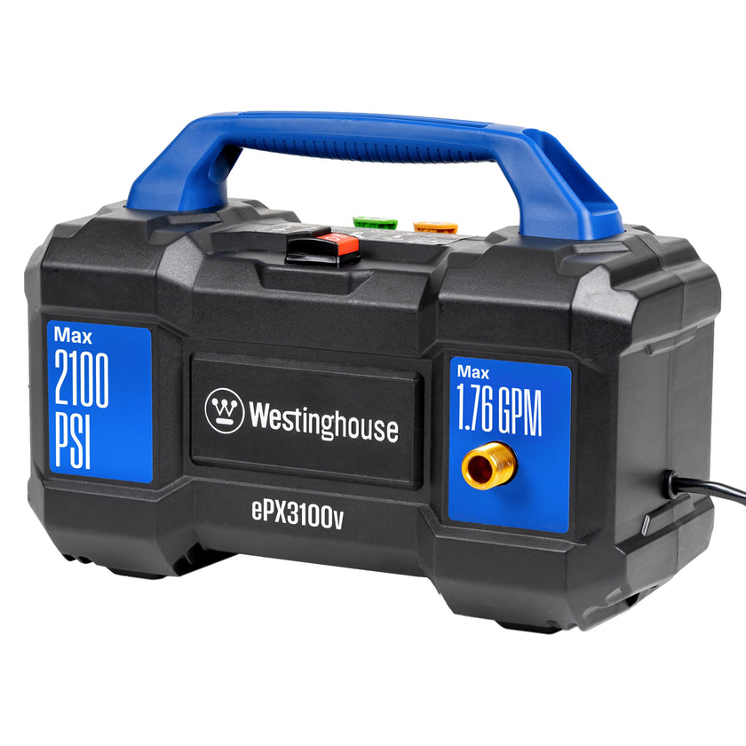 Westinghouse ePX3100v Electric Pressure Washer, 2100 Max PSI 1.76 Max GPM, Built-in Carry Handle, Detachable Foam Cannon, Pro-Style Steel Wand, 3-Nozzle Set, for Cars/Fences/Driveways/Home/Patios 🍁 All In One Marketplace Canada