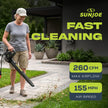 Sun Joe SBJ597E All-Purpose Electric Leaf Blower, 6-Amp Motor, 155 MPH, 260 CFM, Black - Lightweight & Compact, One-Hand Operation for Yards, Porches, Patios, Walkways, Decks, Garage & Light Snow 🍁 All In One Marketplace Canada