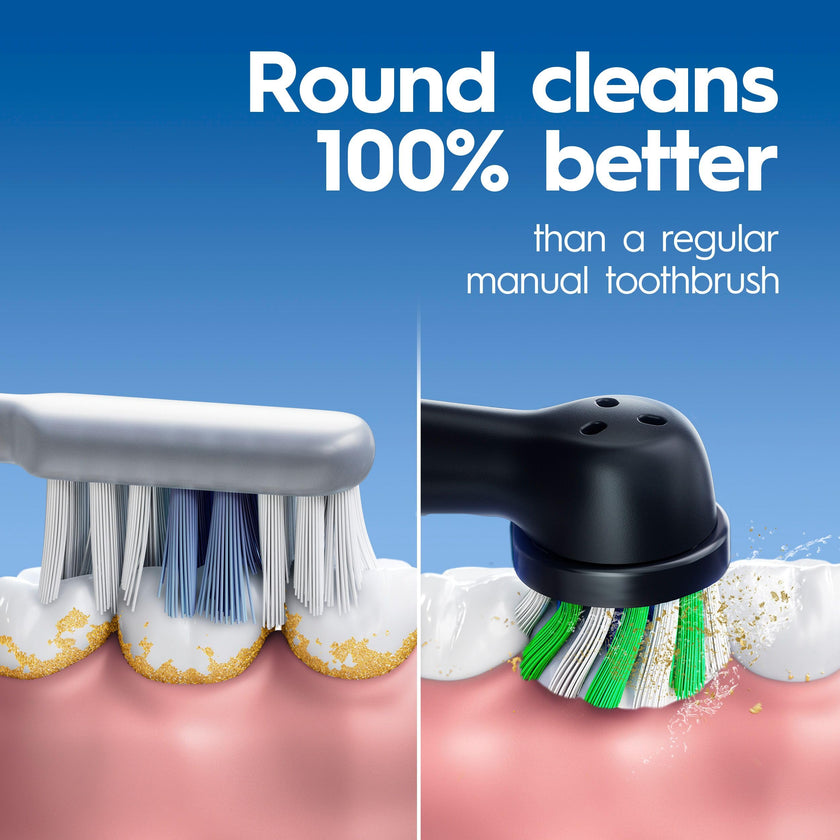 Oral B Pro Clean Battery Toothbrush, Deep Clean - Black, 1 Toothbrush, 1 Brush Head, Built-in Timer and batteries included 🍁 All In One Marketplace Canada