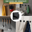 Auxmir Self Adhesive Hooks for Coat Towel, 7KG Heavy Duty Towel Hooks Stick on Wall and Door, 5 Pack Stainless Steel Waterproof Rustproof Wall Hanger for Bathroom Kitchen Office Shower 🍁 All In One Marketplace Canada