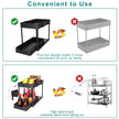 2-PACK Under Sink Organizers and Storage with Sliding Drawer, 2-Tier Bathroom Under Sink Shelf Rack,Multi-Functional Cabinet Storage Space Saver For Kitchen/Bathroom/Bedroom/Office. 🍁 All In One Marketplace Canada