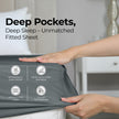 Utopia Bedding Queen Fitted Sheet - Bottom Sheet - Deep Pocket - Soft Microfiber -Shrinkage and Fade Resistant-Easy Care -1 Fitted Sheet Only (Grey) 🍁 All In One Marketplace Canada