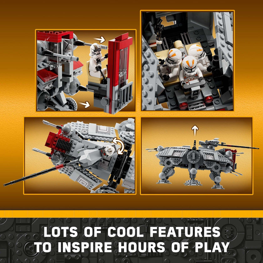 LEGO Star Wars at-TE Walker 75337 Poseable Toy, Revenge of The Sith Set, Gift for Kids with 3 212th Clone Troopers, Dwarf Spider & Battle Droid Figures 🍁 All In One Marketplace Canada