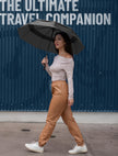 Repel Windproof Travel Umbrella - Compact & Withstands Winds up to 100MPH, Strongest Premium Auto Folding Umbrella for Rain and Sun - Durable, Light & Portable for Women & Men, Fits Backpack & Cars 🍁 All In One Marketplace Canada