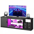 Bestier 57 inch TV Stand for 65 Inch TV, Black Entertainment Center 🍁 All In One Marketplace Canada