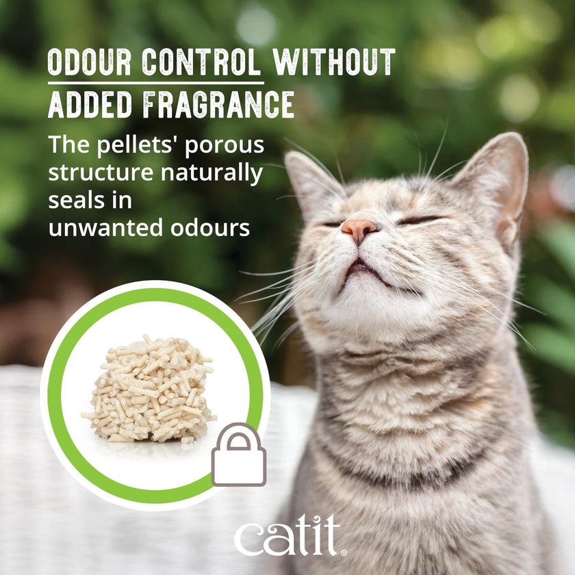 Catit Go Natural Pea Husk Clumping Cat Litter, Unscented, 5.6 kg, Dust Free & Lightweight Cat Litter, Easy to Scoop, Litiere Pour Chat 🍁 All In One Marketplace Canada