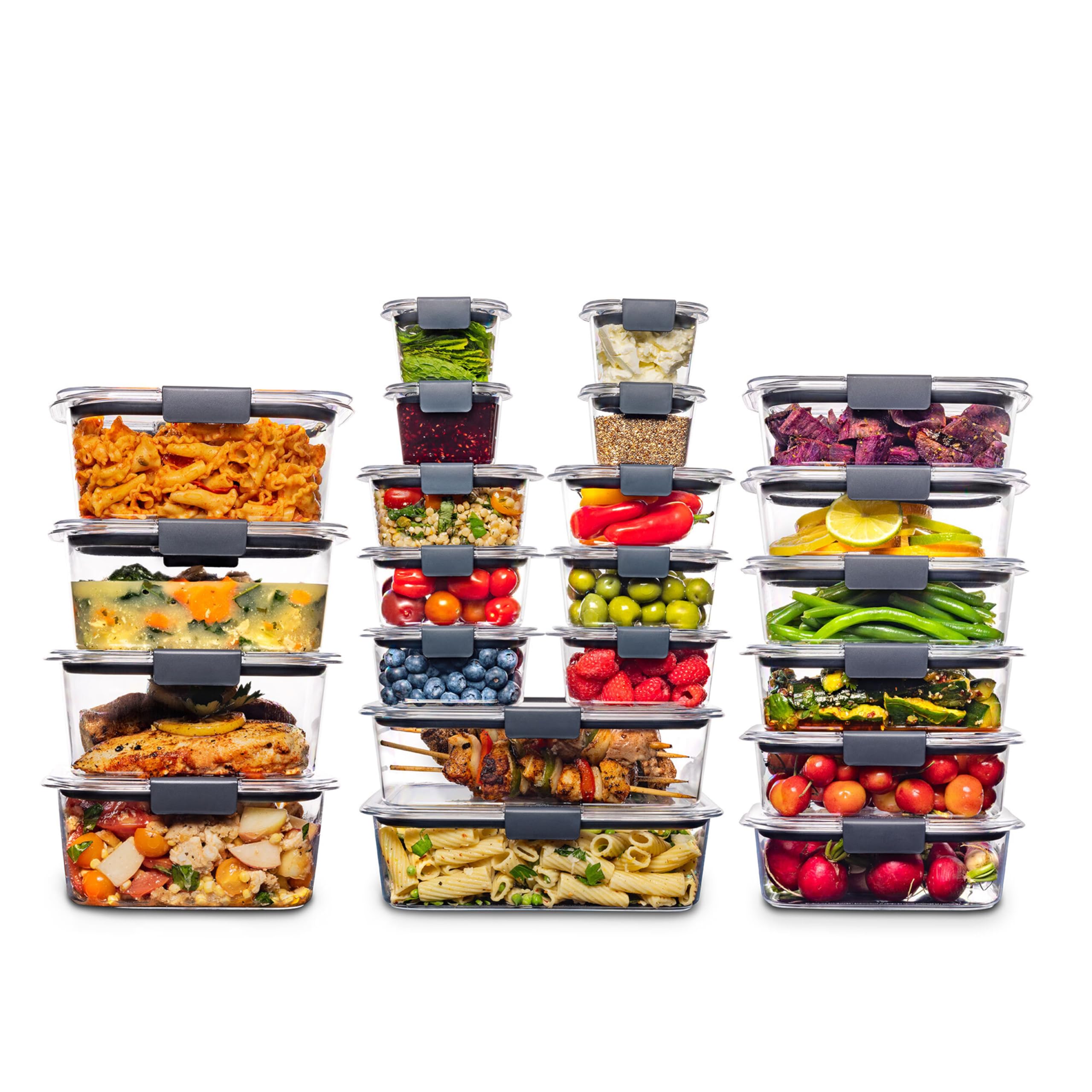 Rubbermaid 44-Piece Brilliance Food Storage Containers with Lids for Lunch, Meal Prep and Leftovers, Dishwasher Safe, Leak-Proof & BPA-Free 🍁 All In One Marketplace Canada