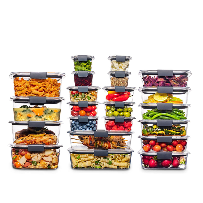 Rubbermaid 44-Piece Brilliance Food Storage Containers with Lids for Lunch, Meal Prep and Leftovers, Dishwasher Safe, Leak-Proof & BPA-Free 🍁 All In One Marketplace Canada