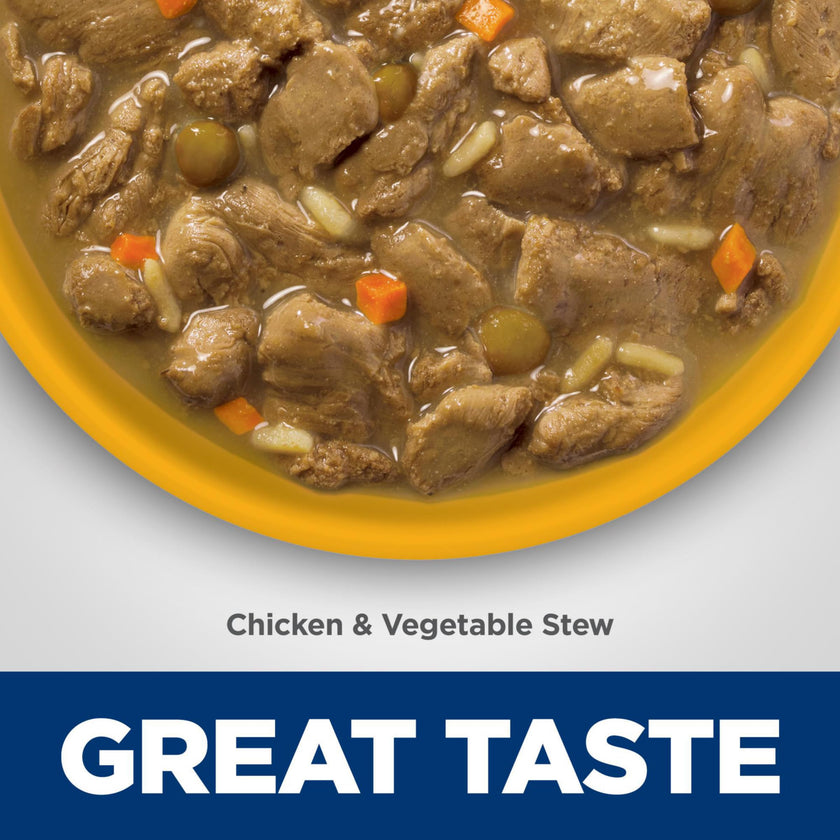 Hill's Science Diet Adult 7+ Senior Vitality Canned Dog Food, Chicken & Vegetable Stew, 12.5 oz, 12 Pack Wet Dog Food 🍁 All In One Marketplace Canada