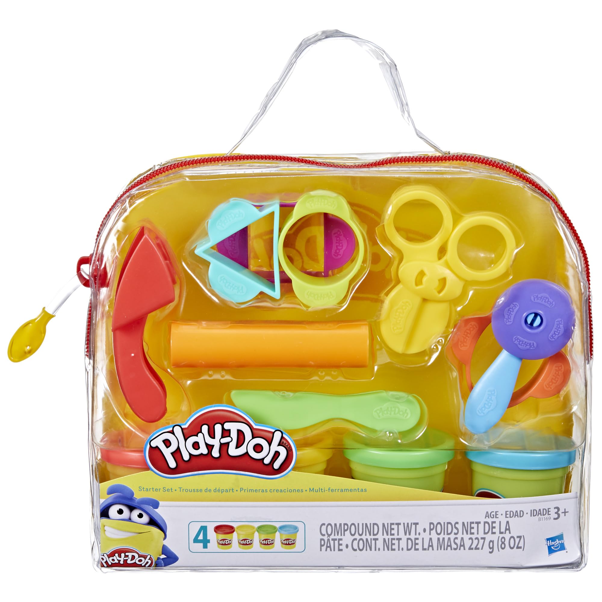 Play-Doh Starter Set 9-Piece Kit with Storage Tote & 4 Modeling Compound Cans, Arts and Crafts Toys for Kids 3 Years & Up, Preschool Toys 🍁 All In One Marketplace Canada