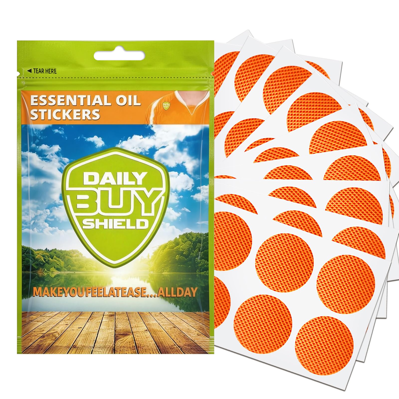 150 Count Natural Sticker Patch for Kids Adult Outdoor Indoor Travel Camping Hiking (Orange) 🍁 All In One Marketplace Canada