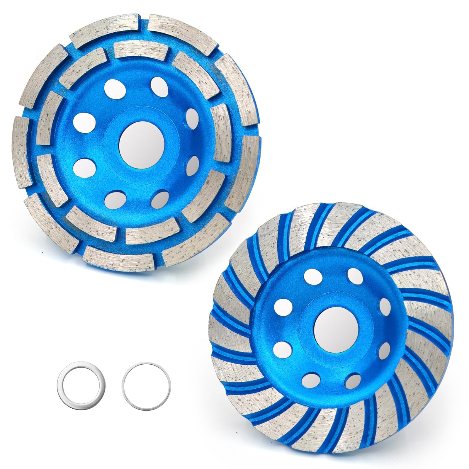 SWIGRANCE 2Pcs Diamond Concrete Grinding Cup Wheels 115mm 4-1/2