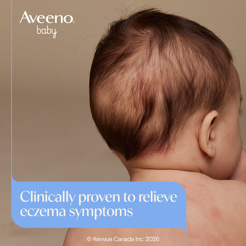 Aveeno Baby Eczema Care Daily Moisturizing Body Cream for Dry, Itchy Skin, Natural Colloidal Oat & Vitamin B5, Hypoallergenic & ph-Balanced, No Added Steroids, Phthalates, Parabens or Fragrance, 330mL 🍁 All In One Marketplace Canada