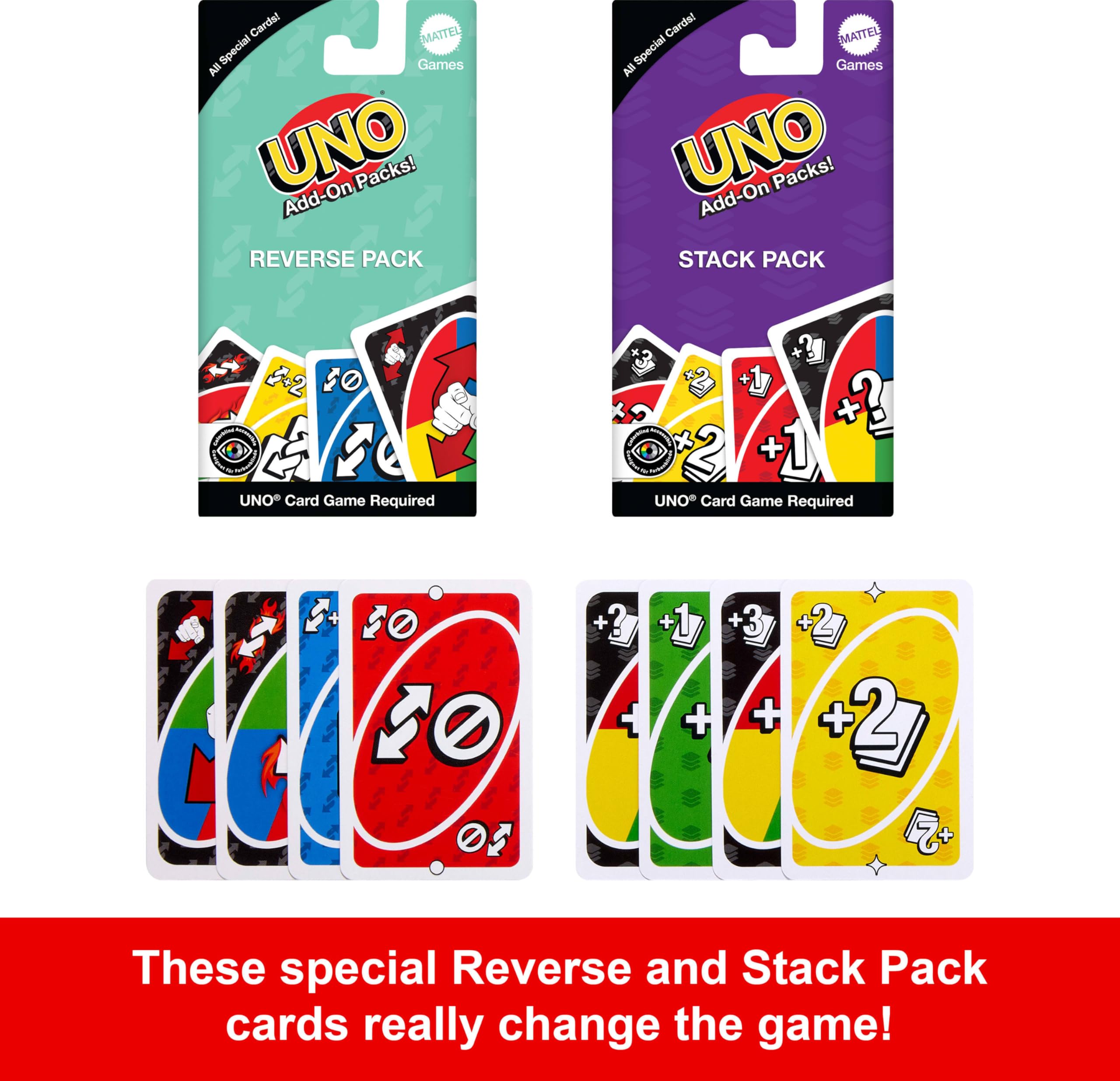 Mattel Games UNO Card Game with 2 Add On Packs with Storage Tin 🍁 All In One Marketplace Canada