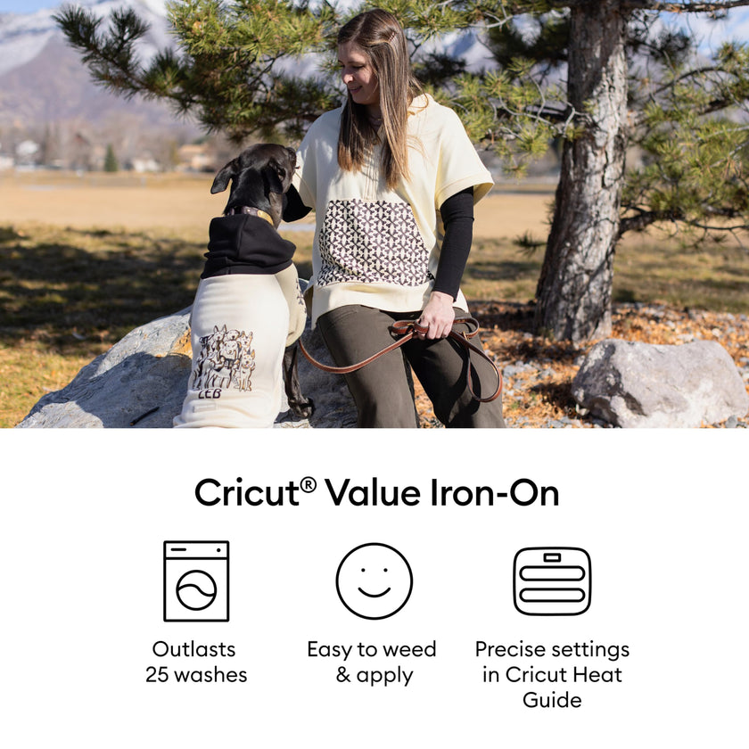 Cricut® Value Iron-On - Black (12 in x 20 ft) - HTV Heat Transfer Vinyl 🍁 All In One Marketplace Canada