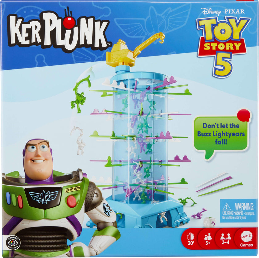 Mattel Games Kerplunk Disney and Pixar’s Toy Story 5 Kids & Family Game with Buzz Lightyears and Inspired by the Movie for 2 to 4 Players Ages 5+ 🍁 All In One Marketplace Canada
