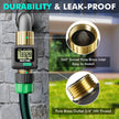 RESTMO Water Flow Meter, Pure Brass Inlet & Outlet | 4 Measure Modes | Display Gallon/Liter Usage and Flow Rate | Ideal to Outdoor Garden Hose, Lawn Sprinkler Watering, RV Water Tank Filling 🍁 All In One Marketplace Canada