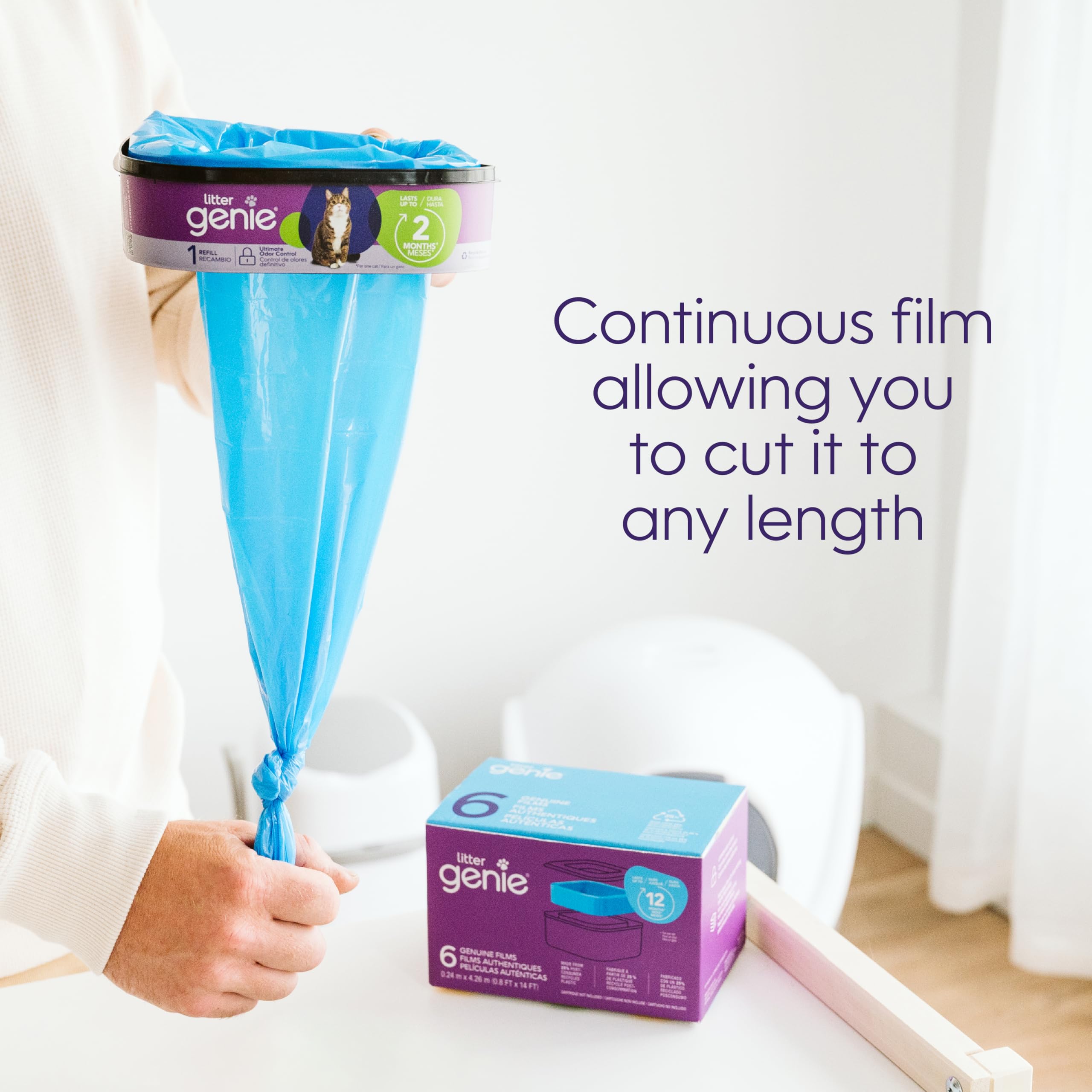 Litter Genie Refill Bags | Stand alone Genuine Film 9 pk | Compatible with Litter Genie Standard and Jumbo refills | Ultimate Odour Control Cat Litter Bags | Up to 18 months of supply for one cat 🍁 All In One Marketplace Canada