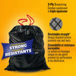 Glad Black Garbage Bags - Large 90 Litres - ForceFlex Drawstring, 60 Trash Bags, Made in Canada of Global Components 🍁 All In One Marketplace Canada
