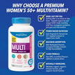 Progressive Advanced Multivitamin for Women 50+, with Black Cohosh, Chastetree, Maca, Turmeric, and CoQ10. Supports Menopause, Immunity, Heart Health, Joint Health, and Inflammation, 100% Complete, Canadian-Made, 120 Count 🍁 All In One Marketplace Canada