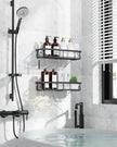 Kitsure Shower Caddy - 2 Pack Rustproof Stainless Steel Shower Organizer, No-Drill & Quick-Dry Shelves with Large Capacity, Durable Rack with 4 Hooks, Large, Black 🍁 All In One Marketplace Canada