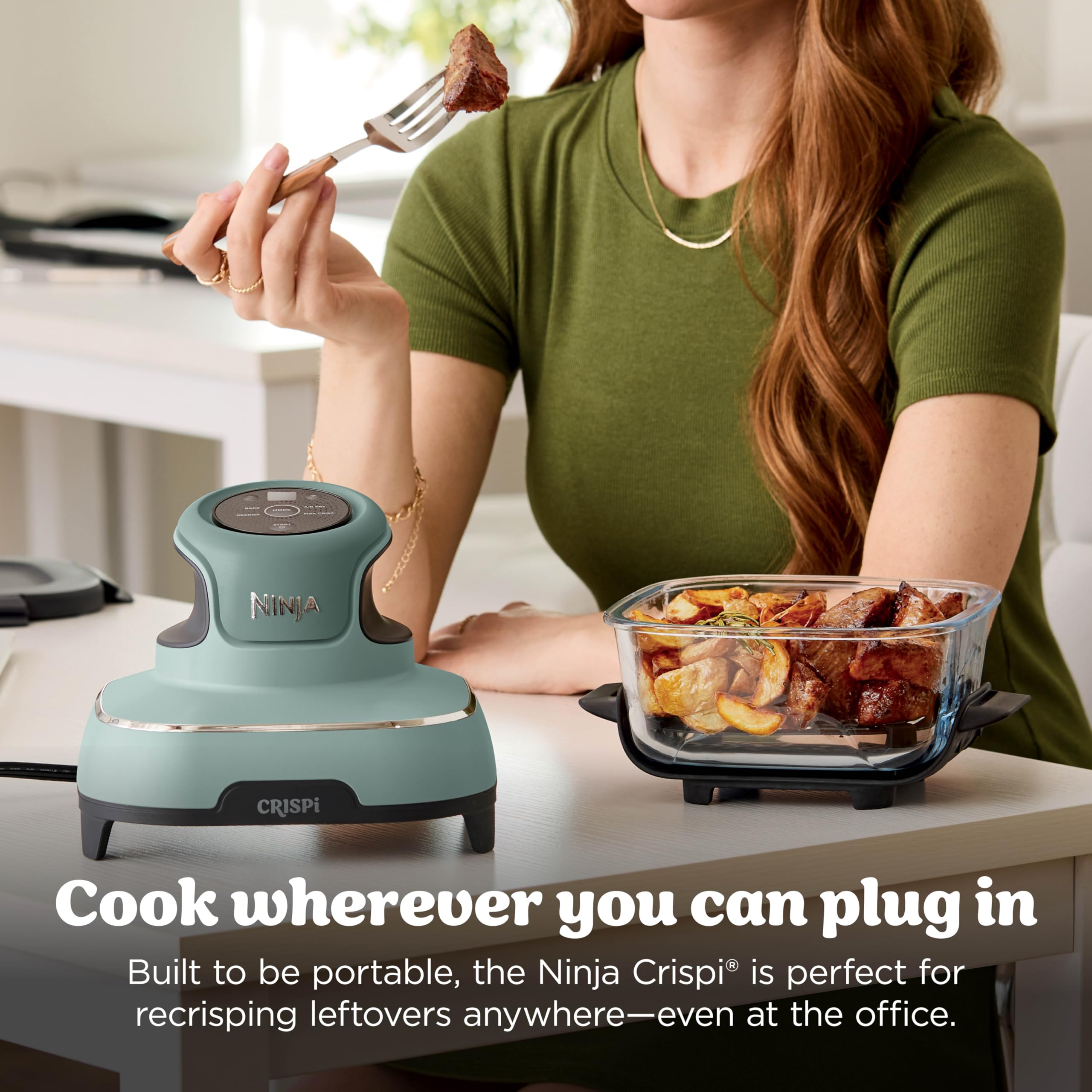 Ninja Crispi Portable Glass Air Fryer Cooking System – 4-Qt & 6-Cup CleanCrisp Containers, Nontoxic, Leak-Proof, Dishwasher Safe – Air Fry, Bake, Max Crisp, Recrisp FN101CGN (Canadian Version) 🍁 All In One Marketplace Canada