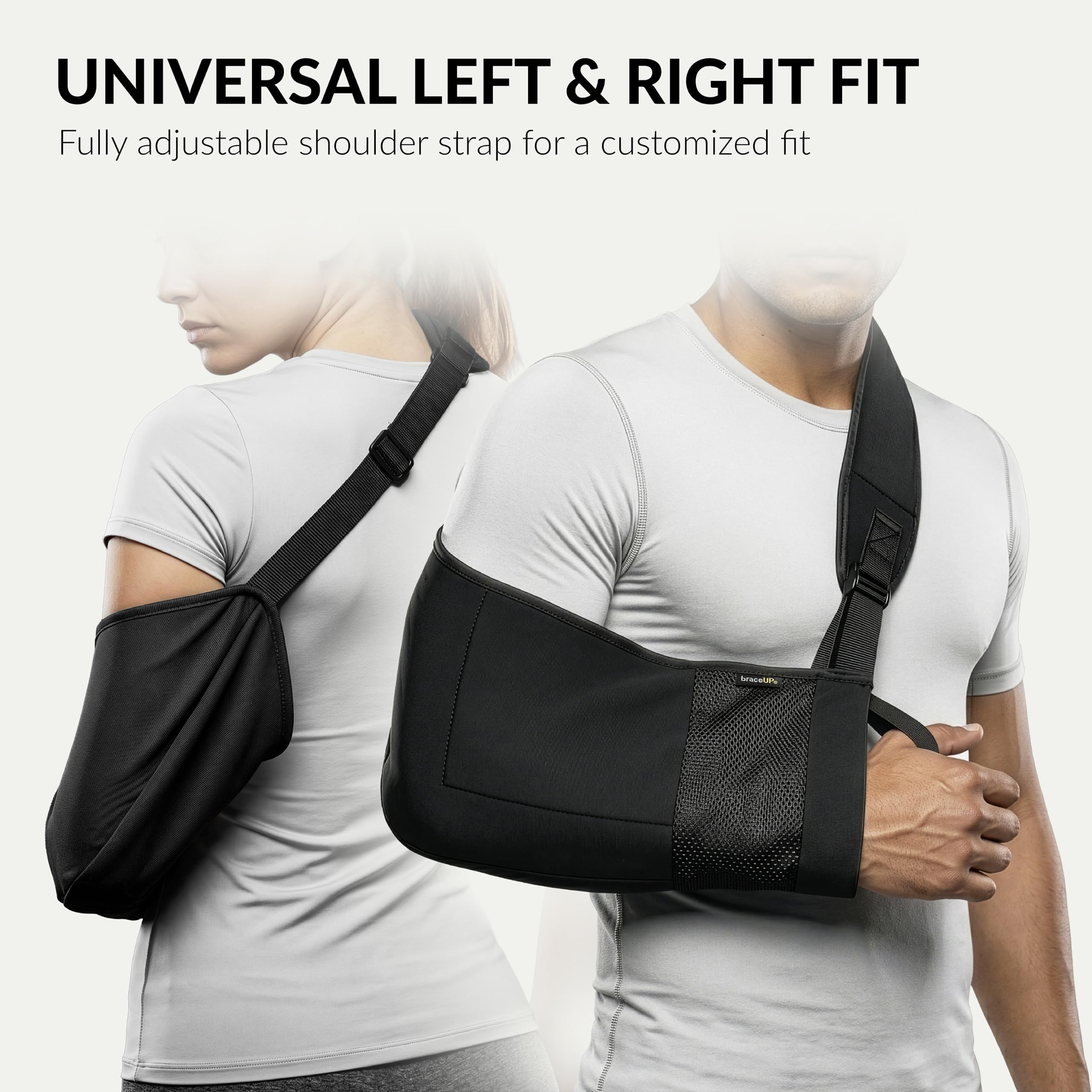 BraceUP Arm Sling for Shoulder Injury - Rotator Cuff Torn, Wrist and Elbow Surgery with Adjustable Padded Arm Support Strap 🍁 All In One Marketplace Canada